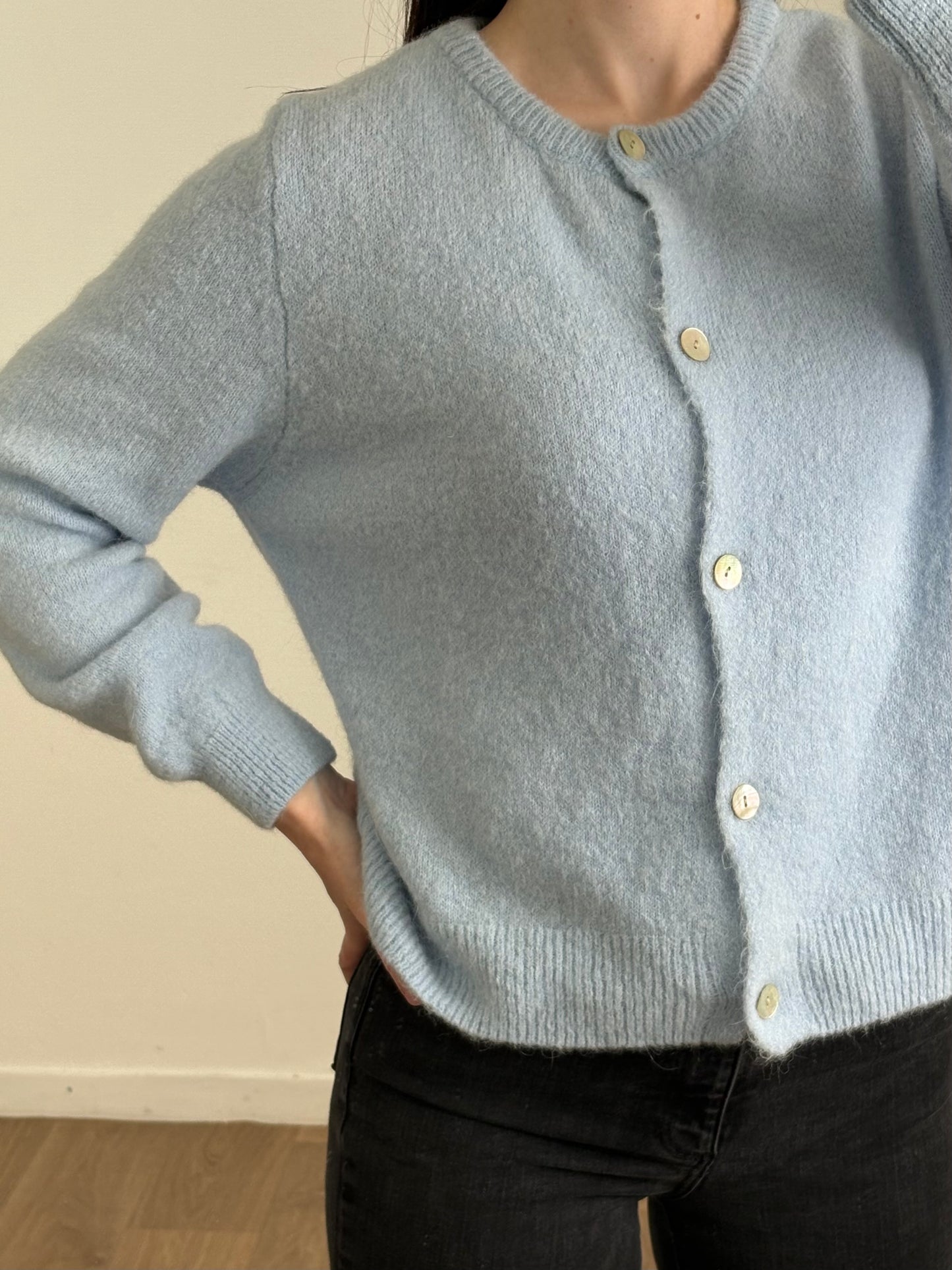 Gilet bleu clair